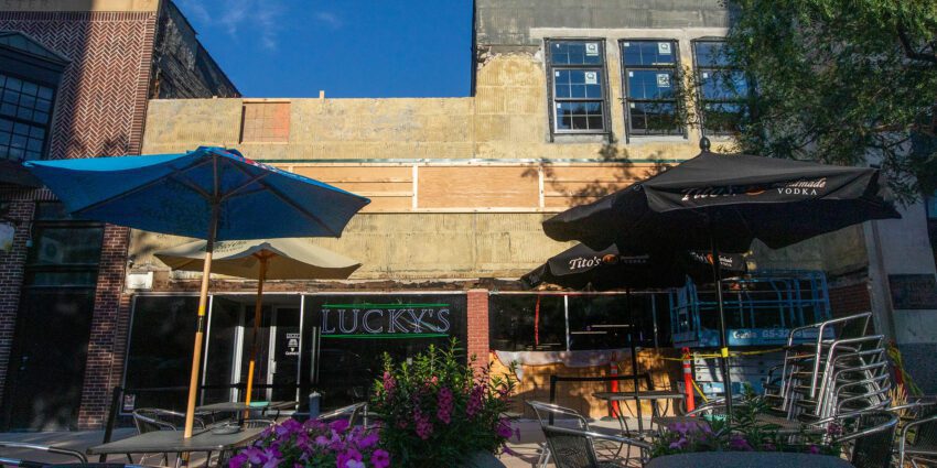 Lucky’s building gets improvements inside, out